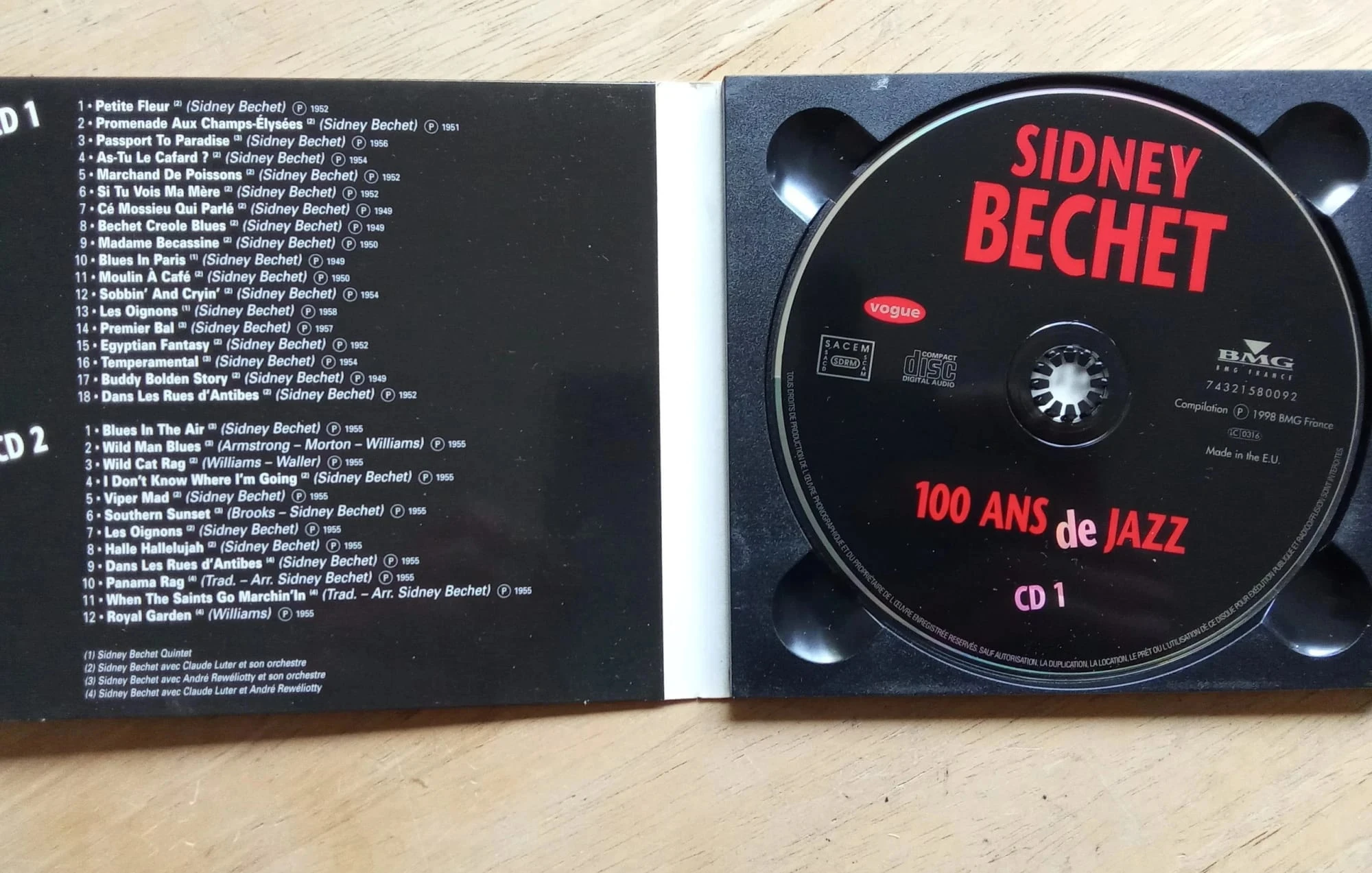 Double CD Sidney Bechet, 100 ans de jazz – photo 2